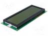 RC2004C-YHY-ESX - Display  LCD, alphanumeric, STN Positive, 20x4, green, LED, PIN 18