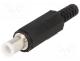 1636-06 - Plug, DC supply, female, 6,5/4,1/1mm, 6.5mm, 4.1mm, for cable, 2A