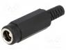 NEK/J250 - Plug, DC supply, male, 5,5/2,5mm, 5.5mm, 2.5mm, with strain relief