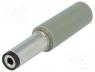 Power connector - Plug, DC supply, female, 5,5/2,1mm, 5.5mm, 2.1mm, for cable, 14.5mm