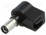 Power connector - Plug, DC supply, female, 5,5/2,1mm, 5.5mm, 2.1mm, for cable, 500mA