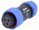 Waterproof connector - Plug, female, SP21, PIN 3, IP68, 7÷12mm, soldering, for cable, 500V