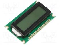 DEM08171SYH-LY - Display  LCD, alphanumeric, STN Positive, 8x1, LED, Char 7.93mm