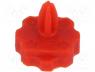 Knob, with pointer, red, Ø6.3mm, Application  CA6