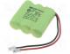   - Re-battery  Ni-MH, 2/3AAA,2/3R3, 3.6V, 300mAh, Leads  cables