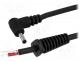   - Cable, wires, DC 1,3/3,5 plug, angled, 1mm2, black, 1.5m, -20÷70C