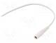 DC.CAB.2500.0150 - Cable, wires, DC 5,5/2,5 socket, straight, 0.5mm2, white, 1.5m