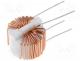 DLD-102U-3A - Inductor  wire, THT, 1mH, 3A, 35m, -25÷120C, 250V