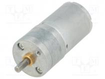 POLOLU-1572 - Motor  DC, with gearbox, 6VDC, HP, 20.4 1, 460rpm, max.529mNm, 6.5A
