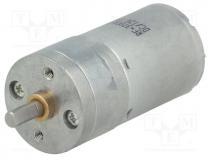 Motor  DC, with gearbox, 12VDC, LP, 9.7 1, dbl.sided shaft  no, 1.1A