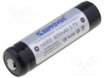 Re-battery  Li-Ion, 3.7V, 800mAh, Ø14x52mm