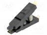  IC - Test clip, SOIC, PIN 8, black, gold plated