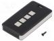 13124.23 - Enclosure  for remote controller, X 39mm, Y 71mm, Z 11mm, black