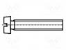  - Screw, M3x10, DIN  84, Head  cheese head, slotted, polyamide, 0,8mm