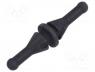   - Fastener for fans and protections, Øcutout 5mm, black
