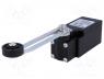 Limit switch, adjustable lever R 53-112mm, roll Ø20mm, NO + NC
