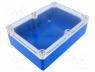 Varius Boxes - Enclosure  multipurpose, X 126mm, Y 176mm, Z 57.4mm, ABS, blue