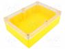 Z-74H/YE - Enclosure  multipurpose, X 126mm, Y 176mm, Z 57.4mm, ABS, yellow