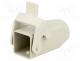 Enclosure  for Han connectors, Han, size 3A, for cable, straight