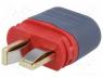 AM1015SE-M - Plug, DC supply, AM-1015, male, PIN 2, for cable, soldered, 50A