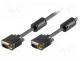  VGA - Cable, D-Sub 15pin HD plug, both sides, 5m, Colour  black