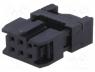 T812-1-06 - Plug, IDC, female, PIN 6, IDC, for ribbon cable, 1.27mm