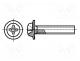 Screw - Screw, with flange, M4x6, Head  button, Phillips, steel, zinc, PH2