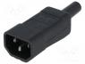   - Connector  AC supply, Type  C14 (E), plug, 10A, for cable, male