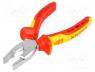 --- - Pliers, insulated, universal, 160mm