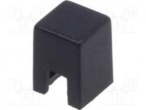  tact switch - Button, square, black, 4x4x5.5mm