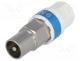 Plug, coaxial 9.5mm (IEC 169-2), for cable