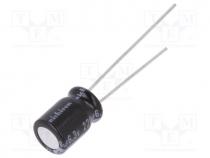 Capacitor  electrolytic, THT, 220uF, 6.3VDC, Ø6.3x9mm, Pitch 2.5mm
