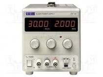 Power supply  laboratory, single-channel,linear, 0÷30VDC, 0÷2A