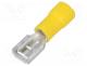 Terminal Connector - Terminal  flat, 6.3mm, 0.8mm, female, 4÷6mm2, crimped, for cable