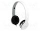 Headphones with microphone, white, Jack 3,5mm, 20÷20000Hz, 32
