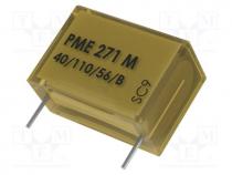 Capacitor  paper, X2, 100nF, 275VAC, Pitch  20.3mm, 20%, THT, 630VDC