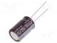   - Capacitor  electrolytic, low impedance, THT, 560uF, 35VDC, 20%