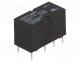 Relays PCB - Relay  electromagnetic, DPDT, Ucoil  5VDC, 0.5A/120VAC, 1A/24VDC