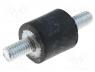 Vibration insulator - Vibration damper, M3, Ø  8mm, rubber, L  8mm, Thread len  6mm, 70N