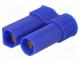 EC5-F - Plug, DC supply, EC5, female, PIN  2, for cable, soldered, 40A, 500V