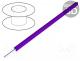 Wire, HookUp Wire PVC, solid, Cu, 24AWG, violet, PVC, 300V, 30.5m
