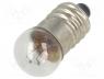 LAMP-EK/24/50 - Filament lamp  miniature, E10, 24VDC, 50mA, Bulb  spherical, 1.2W