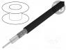 RF Cable - Wire  coaxial, RG-H58CU, stranded, Cu, HM2, black, 100m