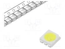 LED, SMD, 5050,PLCC6, white cold, 5850÷12000mcd, 5500-6650K, 70
