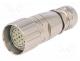 Connector  M23, plug, PIN  19(3+16), female, soldering, for cable
