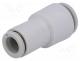   - Push-in fitting, straight,reductive, -1÷10bar, Øout  6mm, Øin  8m