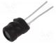 COIL0608-0.001 - Inductor  wire, THT, 1uH, 5A, 10.18m, 20%, Ø7.5x9.5mm, vertical
