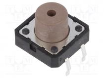 Tact Switch - Microswitch TACT, SPST, Pos  2, 0.05A/12VDC, THT, none, 1.8N, 8.5mm