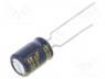 Capacitor  electrolytic, low impedance, THT, 470uF, 16VDC, 20%
