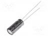   - Capacitor  electrolytic, THT, 220uF, 10VDC, Ø6.3x15mm, Pitch  2.5mm
